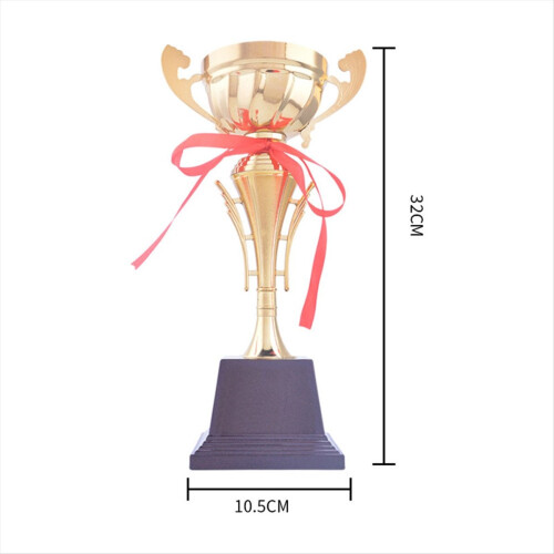 Taça de troféu de ouro de 12,6 polegadas para competições esportivas 1