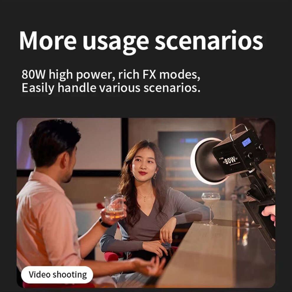 80W COB Camera Light with Stand 2500-6500K Video Dimmable EU PLUG-image-OPC-PMD9JCN-NEW