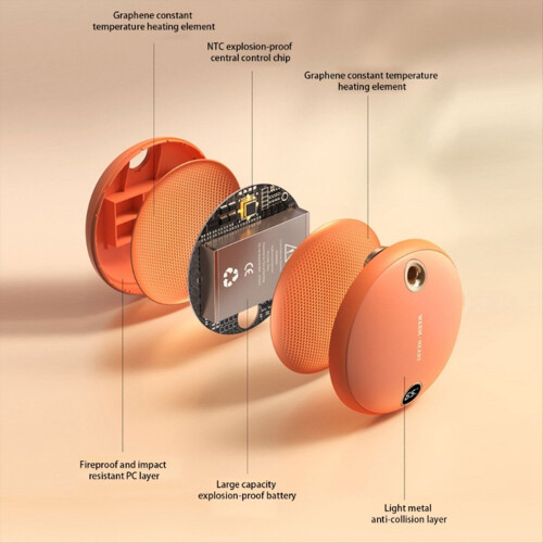 Chauffe-mains électrique rechargeable à 360 degrés 2
