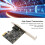 Pcie X1 til RS232 serielt adapterkort industriel styrecomputer 3