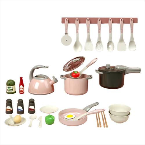 DIY Pretend Play Simulation Pretend Play House Cut Gemüse Set Rosa