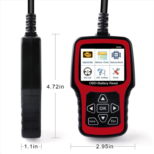 NS202 Battery Registration Tool+OBD/EOBD Diagnostic 2