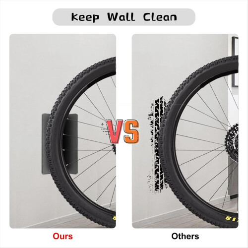 1-PACK Vridbart Väggmonterat Cykelställ 2