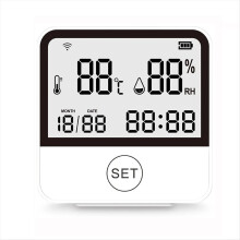 Tuya Smart WIFI Temperatur- og fugtighedssensor med LCD-skærm