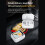 Bluetooth V5.4 Earphone Noise Cancellation Color Screen Touch, White 6