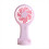 Pink Portable Mini Handheld Fan USB Rechargeable Fan 1