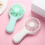 Pink Portable Mini Handheld Fan USB Rechargeable Fan 3