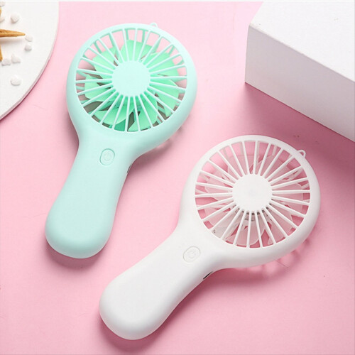Pink Portable Mini Handheld Fan USB Rechargeable Fan 2