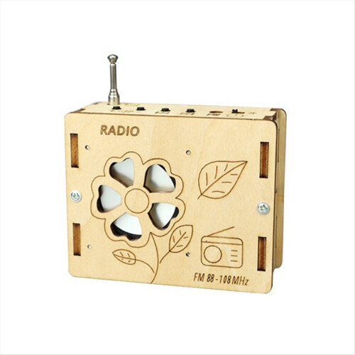 DIY μοντέλο ραδιοφώνου FM Ξύλινα κιτ πειραμάτων επιστήμης Μάθηση επιστήμης 2