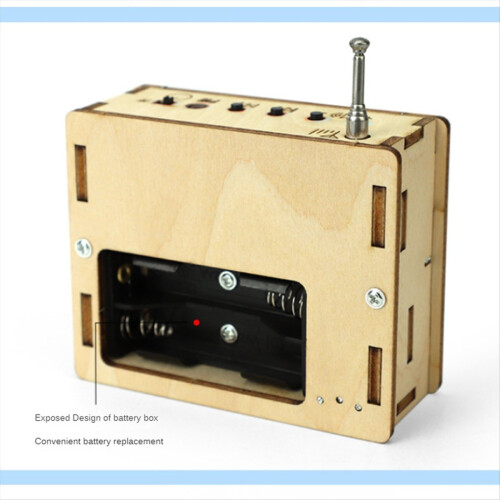 DIY μοντέλο ραδιοφώνου FM Ξύλινα κιτ πειραμάτων επιστήμης Μάθηση επιστήμης 1
