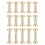 30Pack Brass Chicago Screws, 15x8mm Flat Head Screw 1