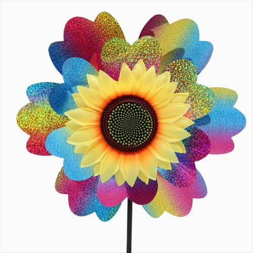 Regnbuefarvede Ponheels Glitrende, Vindhjul Vindspinner 1