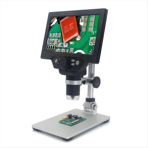 1200X digitalt mikroskop USB bærbart 7 tommer LCD videolodning