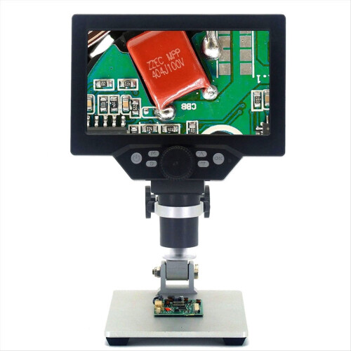 1200X digitalt mikroskop USB bærbart 7 tommer LCD videolodning 1