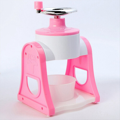 Machine à glace pilée manuelle à manivelle, mini-machine à cônes de neige portable 1