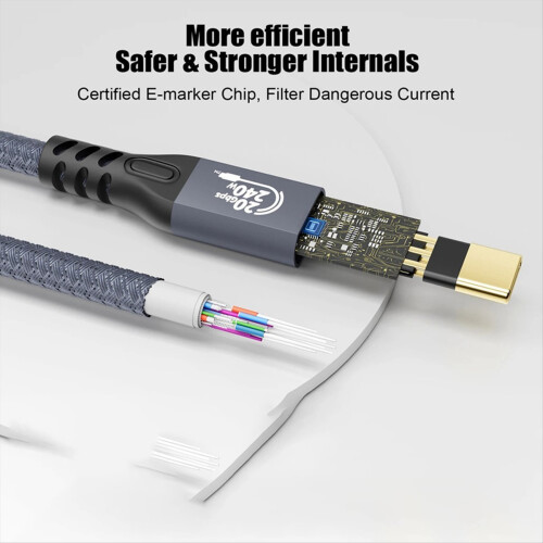 Prodlužovací kabel USB 4K, prodlužovací kabel typu C samec-samice, 0,25 m 2