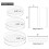 Acrylic Round Cake Disk Set,Acrylic Cake Discs Set,Comb Scrapers 3
