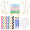 Mini telas e cavaletes com paleta de cores e pincéis 1