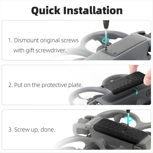 Drone Blade Rygbeskyttelsesplade Til AVATA 2 Sort 1