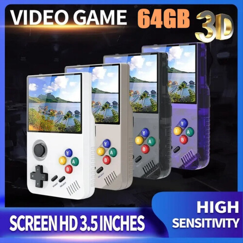 Console Rétro Portable 5,1 Pouces – 3800 Jeux, 29 Langues, Sortie TV – Cadeau Anniversaire