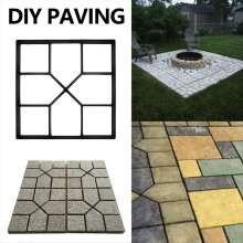 DIY Μονοπάτι Μηχανής Καλούπι Πλακόστρωσης Πέτρα Τούβλο Μπετόν Καλούπι Βεράντας, A