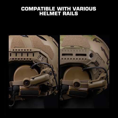 Hjelmskinneadapter til COMTAC3-tilbehør, som vist 2