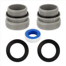Poolslangeadapter 1 1/4 tommer til 1 1/2 tommer