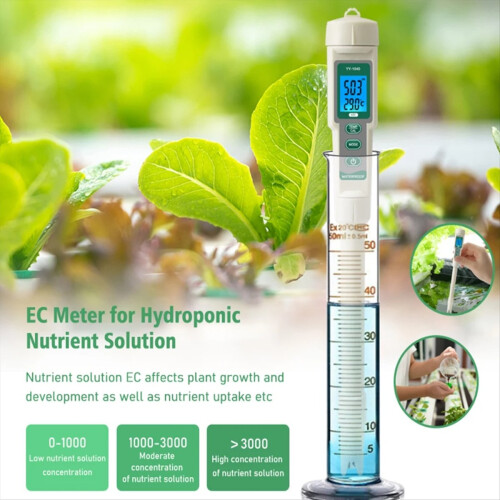 Professionele hydrocultuurmeter 4 in 1 PH EC TDS TEMP-testermonitor 2
