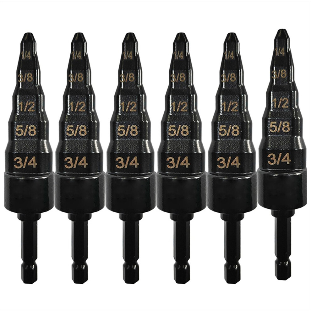 6Pcs Air Conditioner Copper Pipe Expander Swaging Drill Bit-A 4712740728804