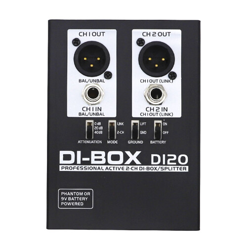 Audio Active DI BOX Direct Injection Box Low Noise Guitar DI