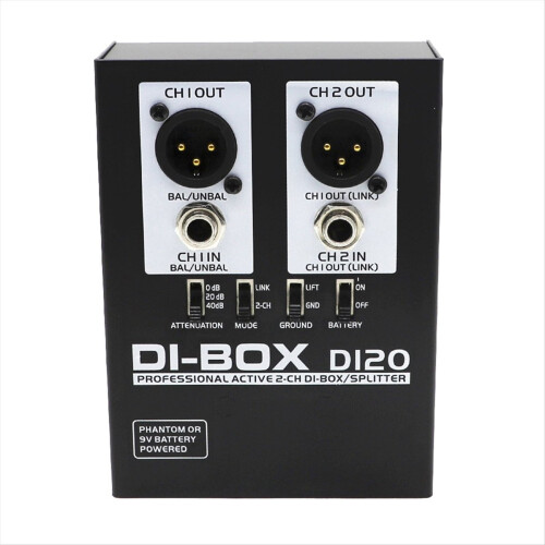 Audio Active DI BOX Direct Injection Box Low Noise Guitar DI 1