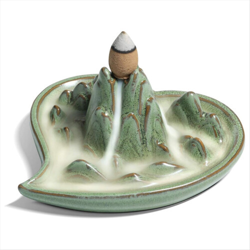 Vandfald Tilbagestrømnings Røgelsesbrænder Keramik, Aromaterapi Ornament 1