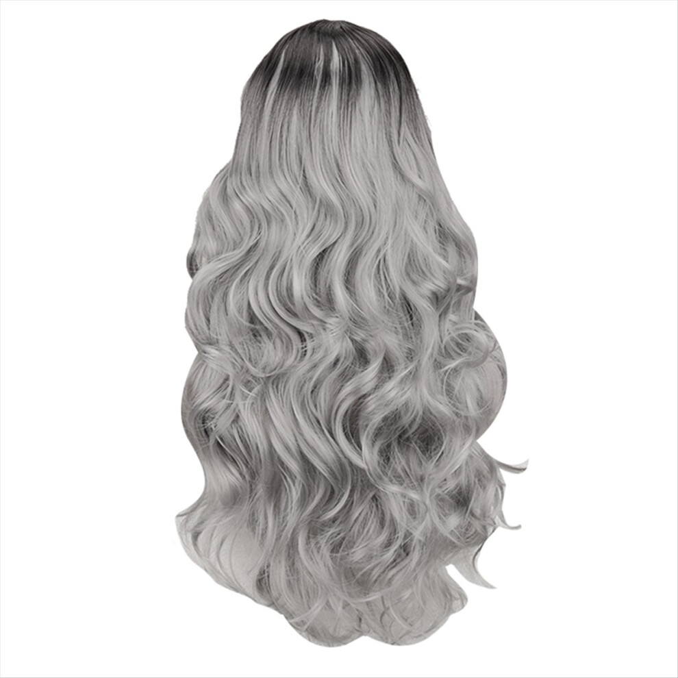 Unisex Wig Long Wavy Synthetic Wigs No Bangs Cosplay For Women