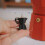 Miniature Scene Toy Simulation Mini Coffee Pot Red 5