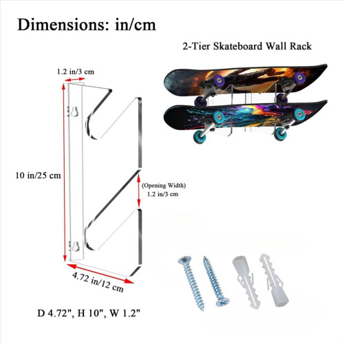 1 ζευγάρι ραφιών για skateboard για skateboard skateboard deck 1