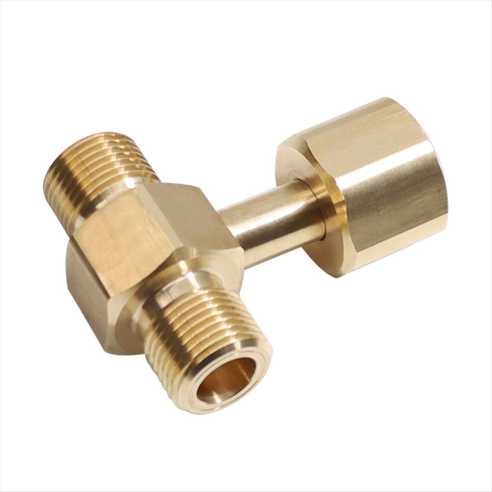 Co2 Tank Adapter,Soda Cylinder Brass Co2 Cylinder Tank Cga320 Adapter 4712740757170