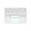 10inches Touchpad Bluetooth Keyboard Compatible with , White 2