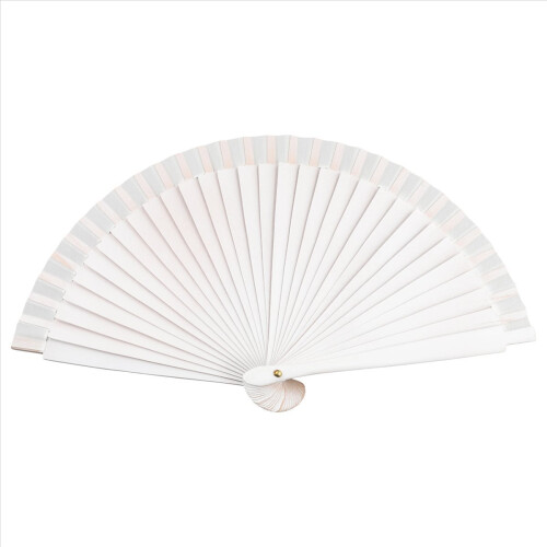 E-Plain Pure Wood Folding Fan Classical Dance Performances Hand Fan