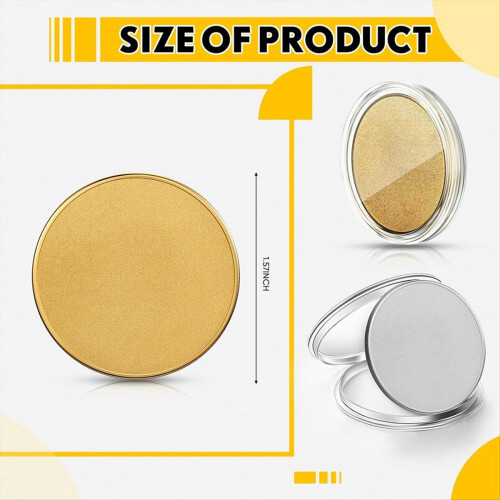 20 Pieces Blank Coin Threaded Edged 40 mm with Acrylic Protection Box 2