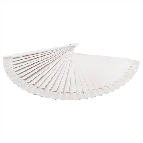 E-Plain Pure Wood Folding Fan Classical Dance Performances Hand Fan 1
