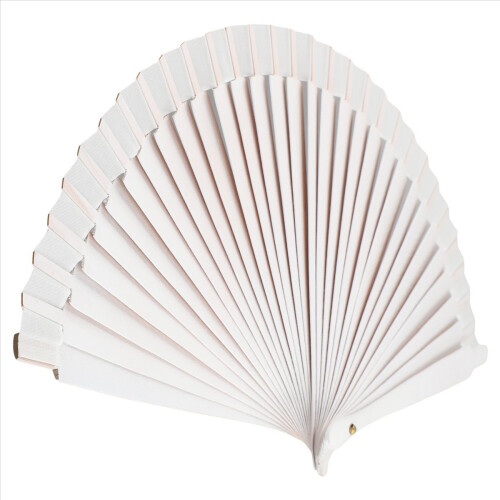 E-Plain Pure Wood Folding Fan Classical Dance Performances Hand Fan 2