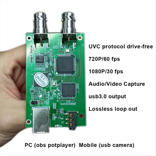 Μετατροπέας βίντεο AHD CVBS CVI TVI σε USB Μονάδα κάρτας λήψης βίντεο AHD 1