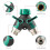 Conector Y para torneira de 2 vias e 3/4 pol. com válvula de corte, B 3