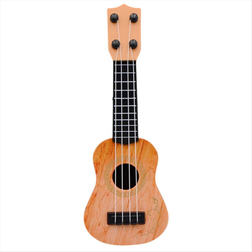 Gul barn klassisk ukulelegitarrleksak för tidig utbildning liten gitarr