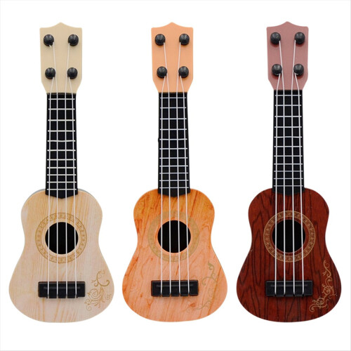 Gul barn klassisk ukulelegitarrleksak för tidig utbildning liten gitarr 1