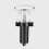 Vaskepropp til baderomsvask for 3,3–5,8 cm, med avtakbart filter A 5