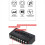 4 Channels Passive Stereo Mixer Mini Audio Mixer for Live Studio 6