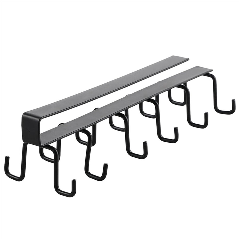 Hooks Under Shelf Cups Rack Drilling Coffee Cups Holder for Cabinet-B-image-OPC-PMDBHG8-NEW