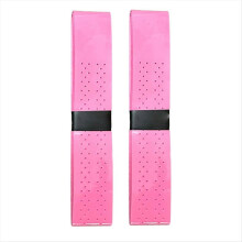 1 paar tennisracketgrepen antisliptape wikkeltape voor handgrepen - roze