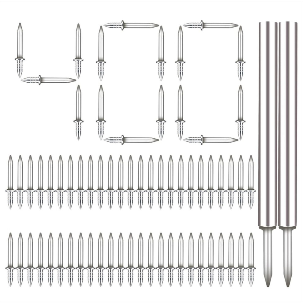 400Pcs Seamless Nails Double-Headed Screw, With Sleeve Tool 4713806619647